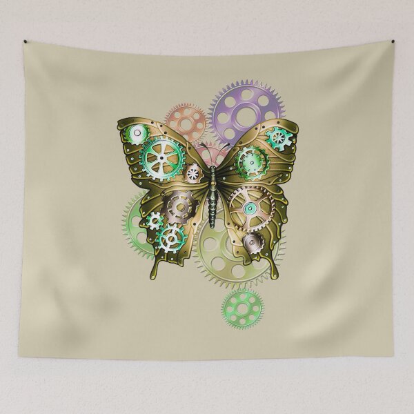 Item preview,   Engranajes Steampunk y mariposa designed and sold by Gothic Fantasy.