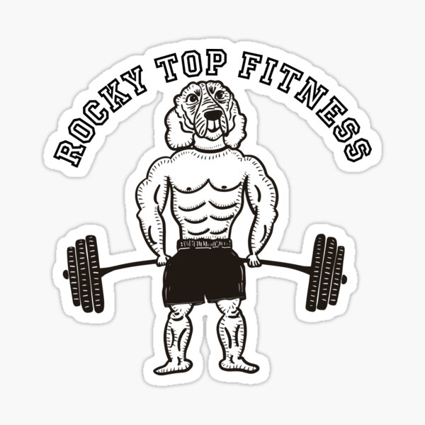 "Rocky Top Fitness" Sticker for Sale by speeks78 Redbubble