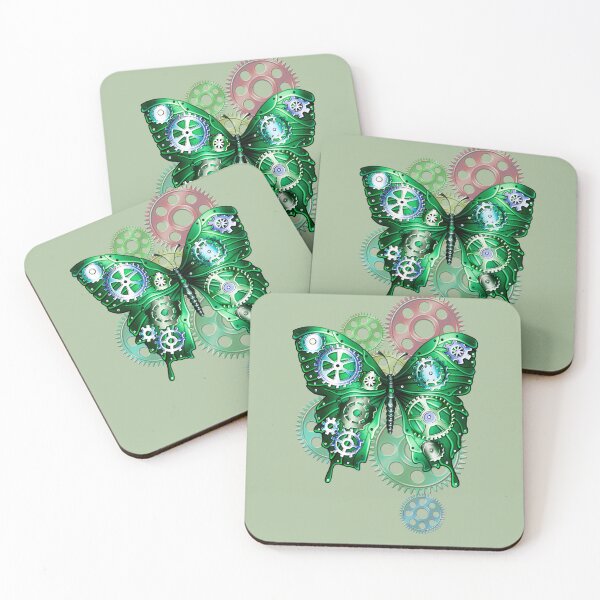 Item preview,   Steampunk gears and butterfly designed and sold by Gothic Fantasy.