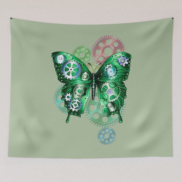 Item preview,   Engranajes Steampunk y mariposa designed and sold by Gothic Fantasy.