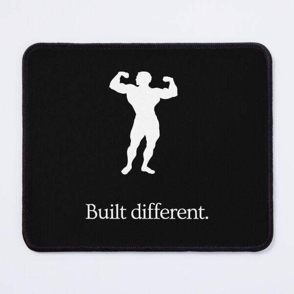 Item preview, Built Different - Gym Bodybuilding Fitness Motivation - Ad Parody - full body designed and sold by MillennialMemer.