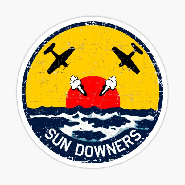Item preview, USN VF-111 Fighter Squadron - Sundowners - Grunge Style designed and sold by pzd501.