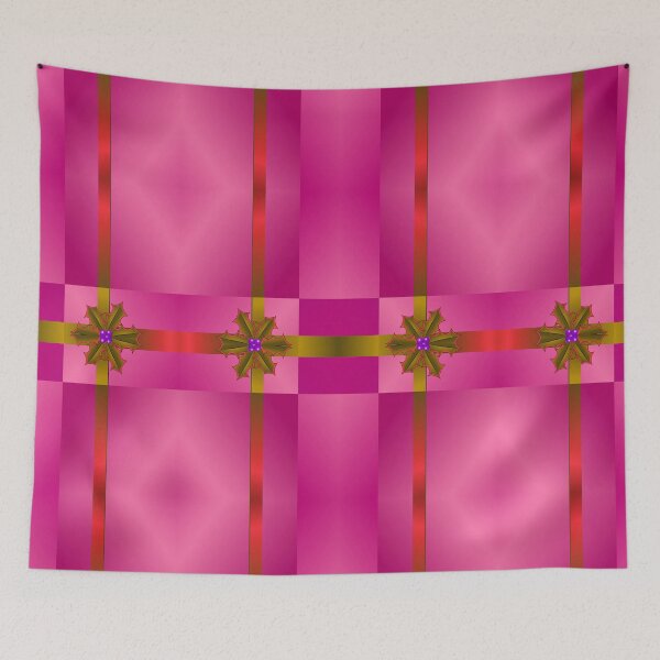 Item preview, Pink Christmas Holly Ribbon Wrap designed and sold by Prawny.