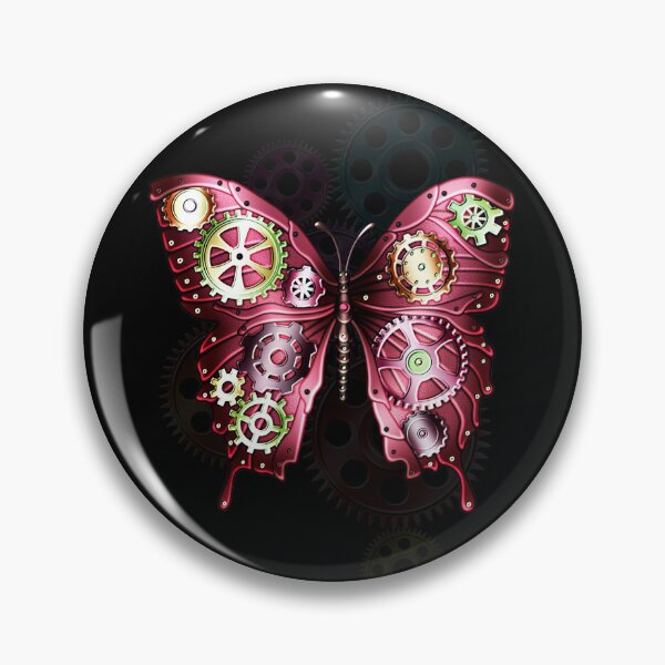 Item preview, Engranajes Steampunk y mariposa designed and sold by Gothic Fantasy.