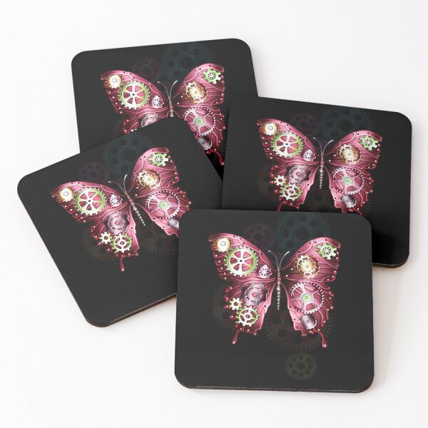Item preview,    Steampunk gears and butterfly designed and sold by Gothic Fantasy.