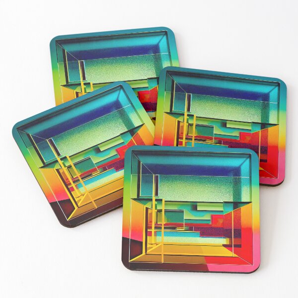 Item preview, Abstract Pop Art: Colorful 3D Cubism Design designed and sold by factory88.