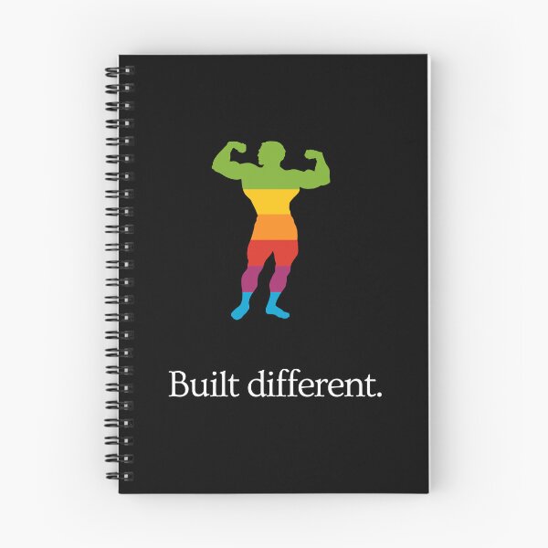 Item preview, Built Different - Gym Bodybuilding Fitness Motivation - Ad Parody - full body (colorful) designed and sold by MillennialMemer.