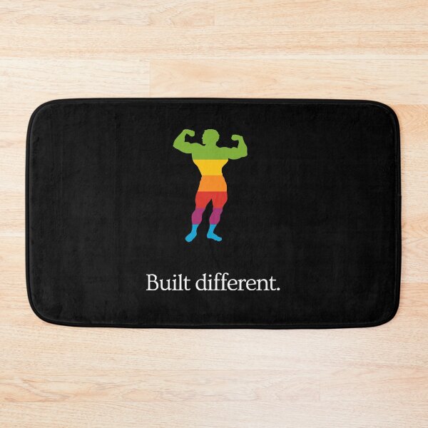 Item preview, Built Different - Gym Bodybuilding Fitness Motivation - Ad Parody - full body (colorful) designed and sold by MillennialMemer.