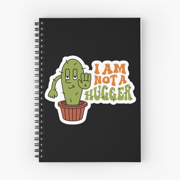 Item preview, I am Not a Hugger Sarcastic Cactus Design designed and sold by RepublicOfFire.
