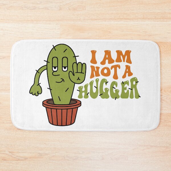 Item preview, I am Not a Hugger Sarcastic Cactus Design designed and sold by RepublicOfFire.