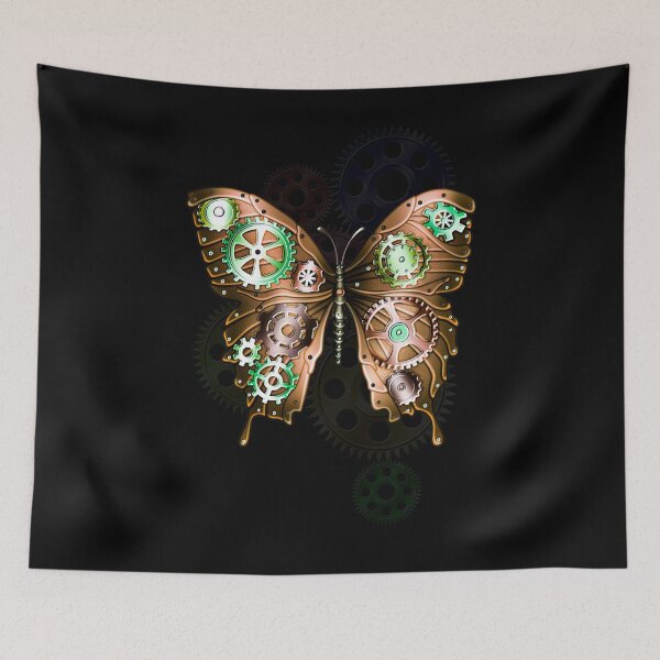 Item preview,   Engranajes Steampunk y mariposa designed and sold by Gothic Fantasy.