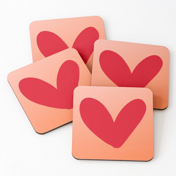 Item preview, Lecatso Red heart in Orange designed and sold by LeCattArtist.