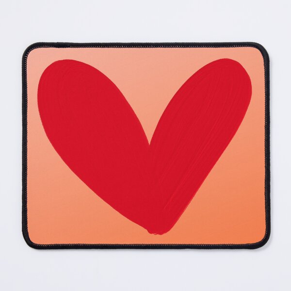 Item preview, Lecatso Red heart in Orange designed and sold by LeCattArtist.