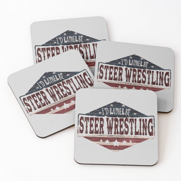 Item preview, I d Rather Be Steer Wrestling - American Flag designed and sold by handsoftime2020.