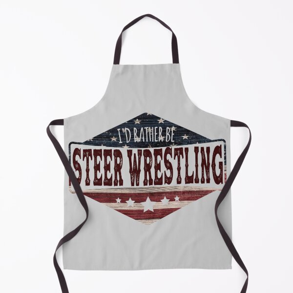 Item preview, I d Rather Be Steer Wrestling - American Flag designed and sold by handsoftime2020.