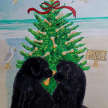 Artwork thumbnail, Christmas Love & Goodwill - Newfie Style by Carol Ochs