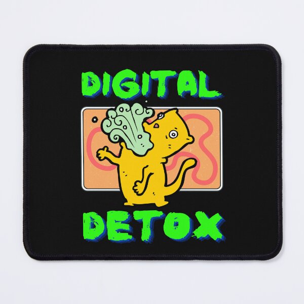 Item preview, DIGITAL DETOX CRAZY YELLOW CAT designed and sold by NOMADIC ART.