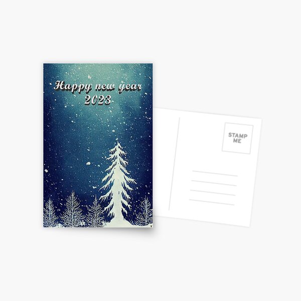 New Year's Day 2023 greeting card Postcard
