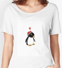 Christmas penguin Women's Relaxed Fit T-Shirt