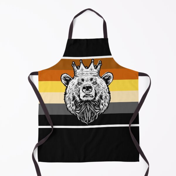 Item preview, WOOFZ® King Bear with Crown Pride Bears Flag designed and sold by woofz.