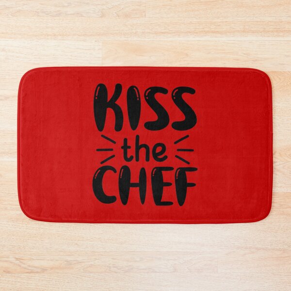 Item preview, Kiss The Chef, Chef Gift, Funny Chef Quote, Funny Cook Quote designed and sold by DesignHouse07.