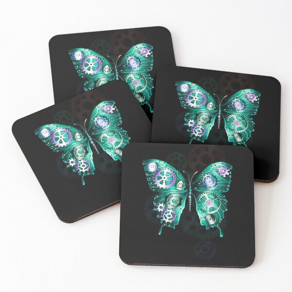 Item preview,   Steampunk gears and butterfly designed and sold by Gothic Fantasy.