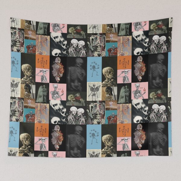 Item preview, skeleton aesthetic collage designed and sold by morgananjos.