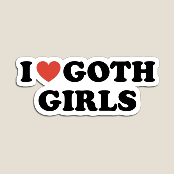 Vista previa del artículo con la obra «Me encantan las chicas góticas», diseñado y vendido por walepave.