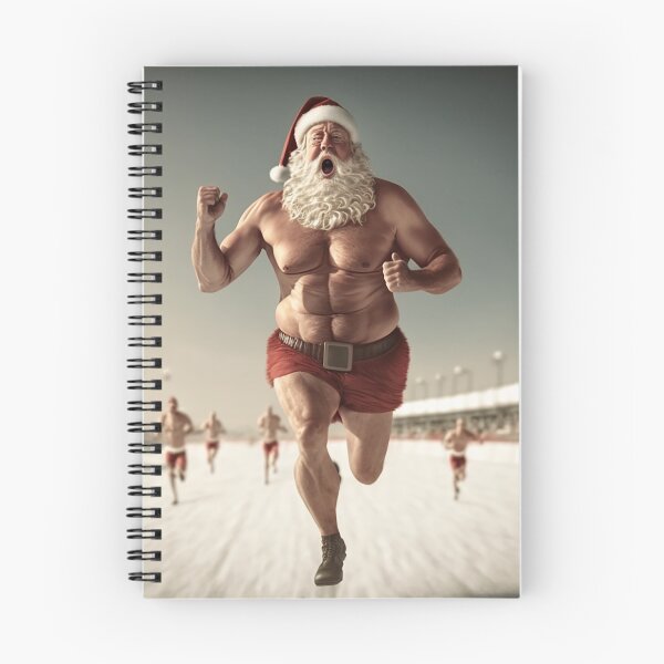 Item preview, Papá Noel corriendo designed and sold by AussieAck.