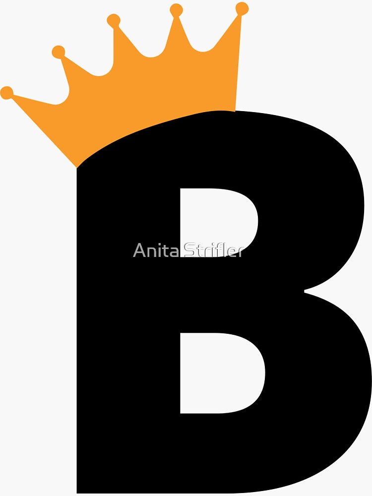 wings and crown luxury logo design with letter B Stock Photo | Adobe Stock