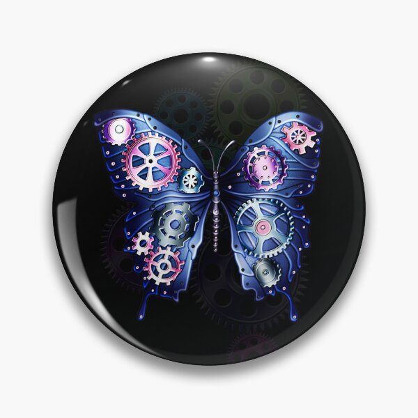 Item preview, Engranajes Steampunk y mariposa designed and sold by Gothic Fantasy.