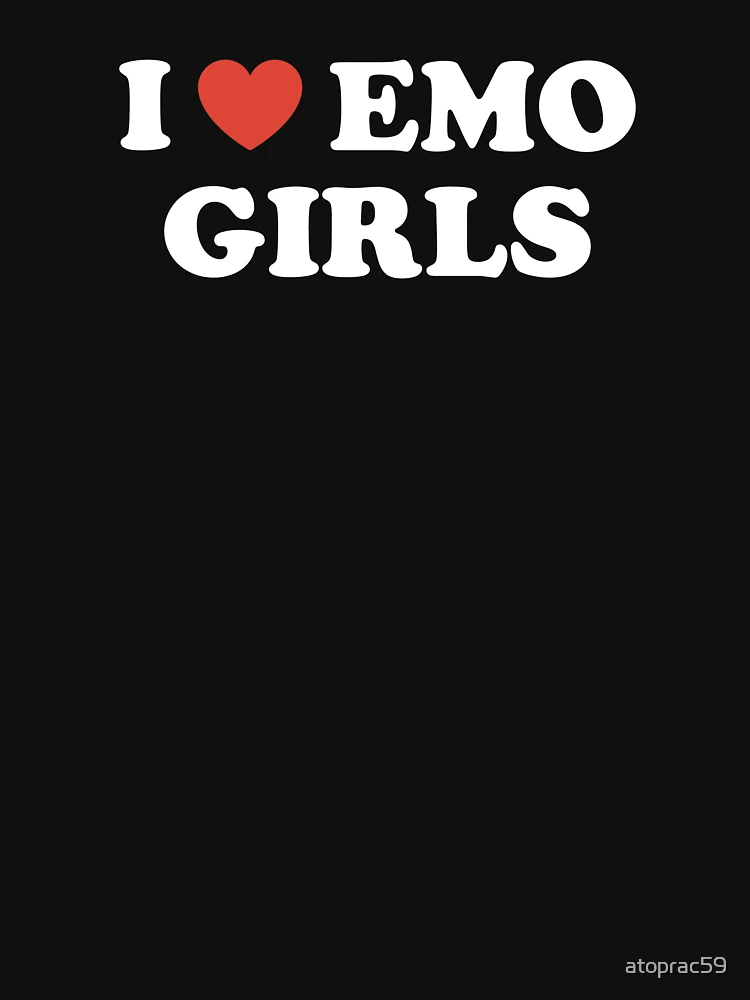 I Heart Emo Girls Tee I Love Emo Girls T-Shirt I Heart -  Portugal