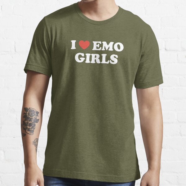 I Love Emo Girls Tshirt / I Heart Emo Girls T Shirt / Y2K -  Australia