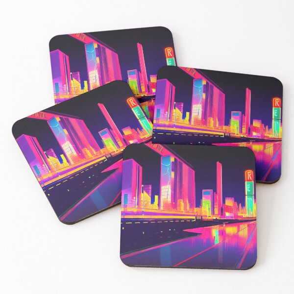 Item preview, Wichita Neon Vaporwave designed and sold by ComicsFactory.