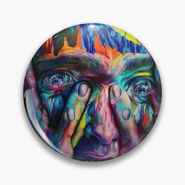 Artikelvorschau, Weird bizarre art with colorful anxiety human entworfen und verkauft von mrlongfield.