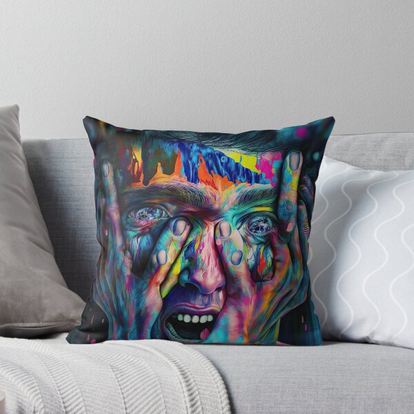 Artikelvorschau, Weird bizarre art with colorful anxiety human entworfen und verkauft von mrlongfield.