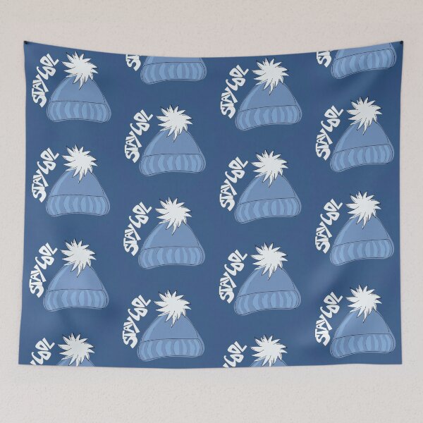 Item preview, Whimsical cartoon toque with Stay Cool illustrated text  designed and sold by AngelDawnDesign.
