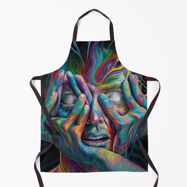 Item preview, Weird bizarre art with colorful anxiety human designed and sold by mrlongfield.