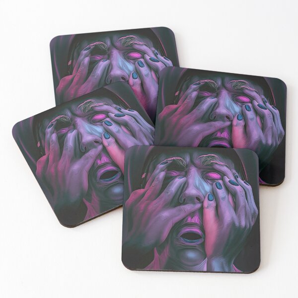 Item preview, Weird bizarre art with colorful anxiety human designed and sold by mrlongfield.