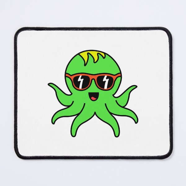 Item preview, Octopia-art with sunglasses drawing designed and sold by Blondiabshop.