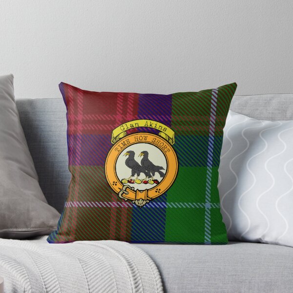 Artikelvorschau, Akins schottischer Tartan und Wappen entworfen und verkauft von BagTown Clans.