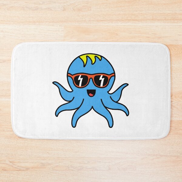 Item preview, Octopia-art with sunglasses drawing designed and sold by Blondiabshop.