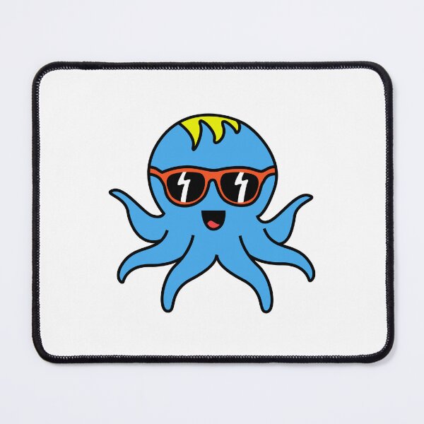 Item preview, Octopia-art with sunglasses drawing designed and sold by Blondiabshop.