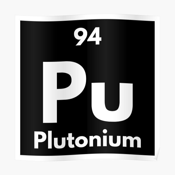 Poster «Tabla periodica elemento numero 94 Pu plutonio» de ...