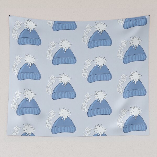 Item preview, Whimsical cartoon toque with Stay Cool illustrated text  designed and sold by AngelDawnDesign.