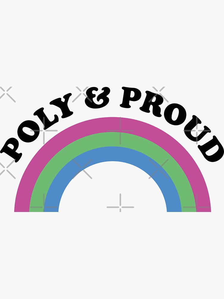 Polysexual Pride Polyamory Poly Flag Polyamorous Rainbow Sticker For Sale By Thequeershop 9295