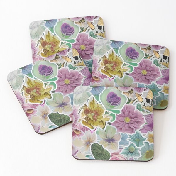 Item preview, cute cute cool summer flowers sticker pack collage aesthetic designed and sold by MoorCT522.