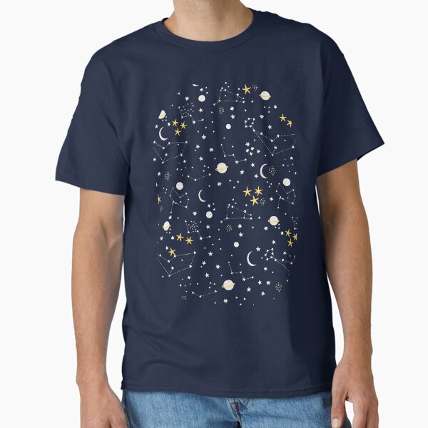 Vista previa del artículo con la obra «Galaxia: cosmos, luna y estrellas. Patrón astronómico. Lindo diseño de universo de dibujos animados.», diseñado y vendido por kostolom3000.