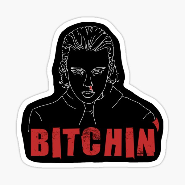 Stranger Things 2 Eleven - Bitchin' Sticker