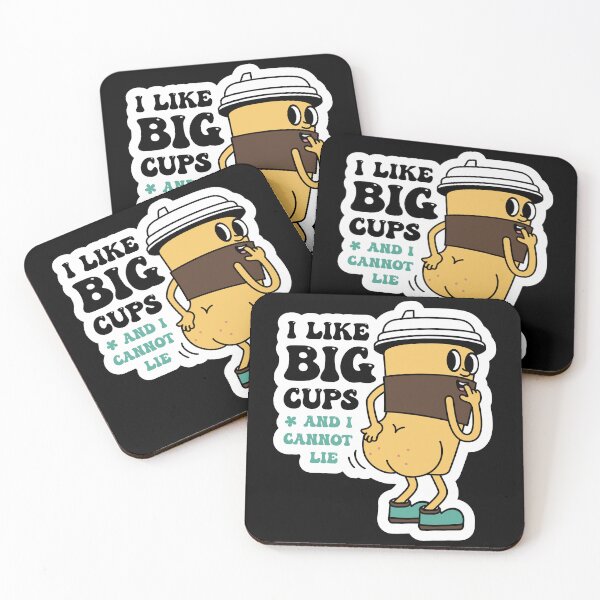 Item preview, I Like Big Cups and I Cannot Lie Sarcastic Coffee Design designed and sold by RepublicOfFire.